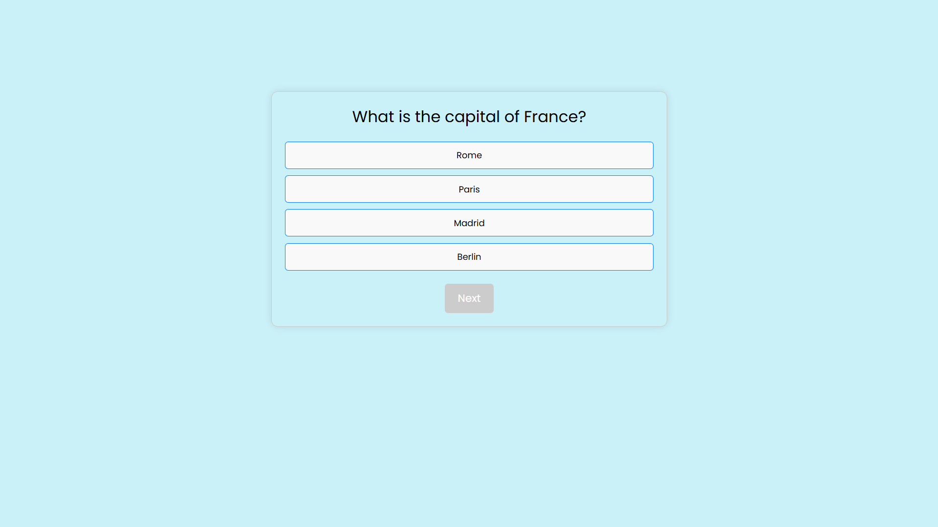 Project three screenshot