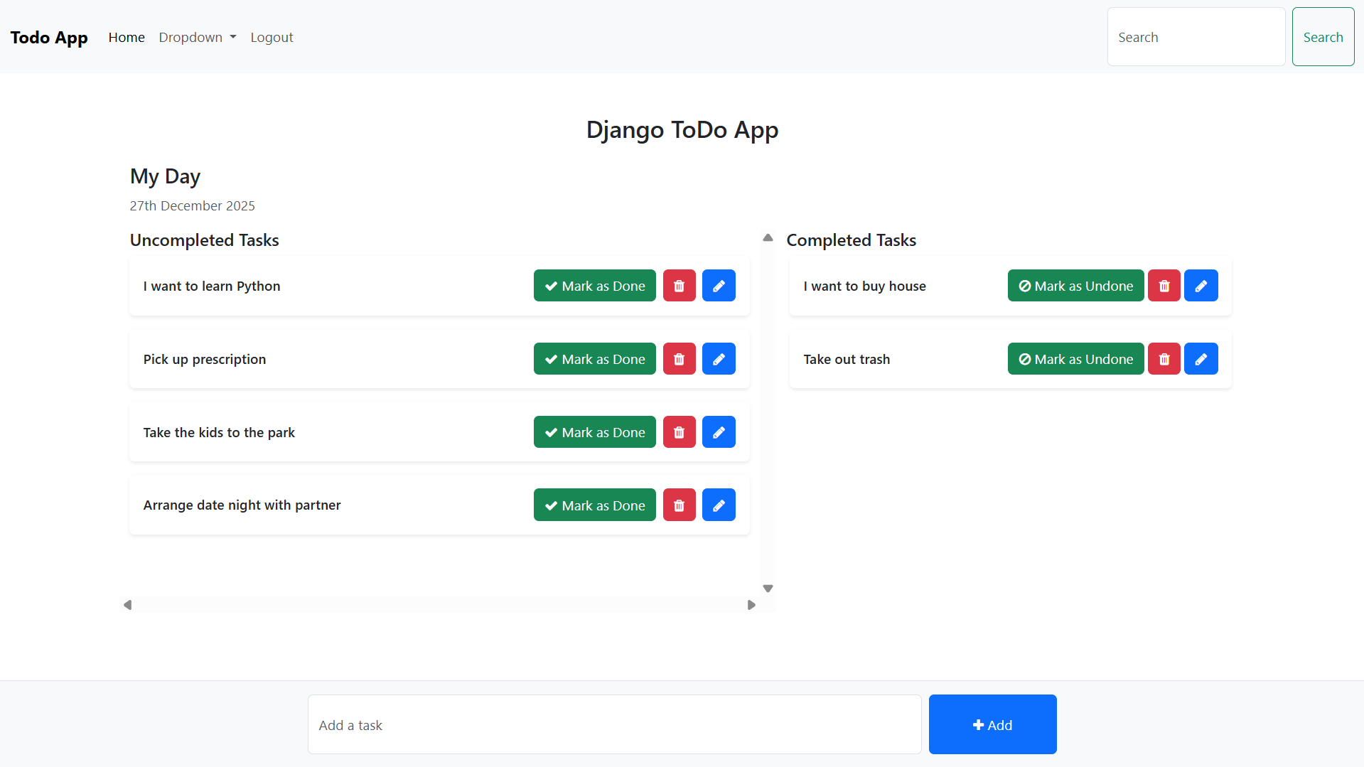 Project three screenshot